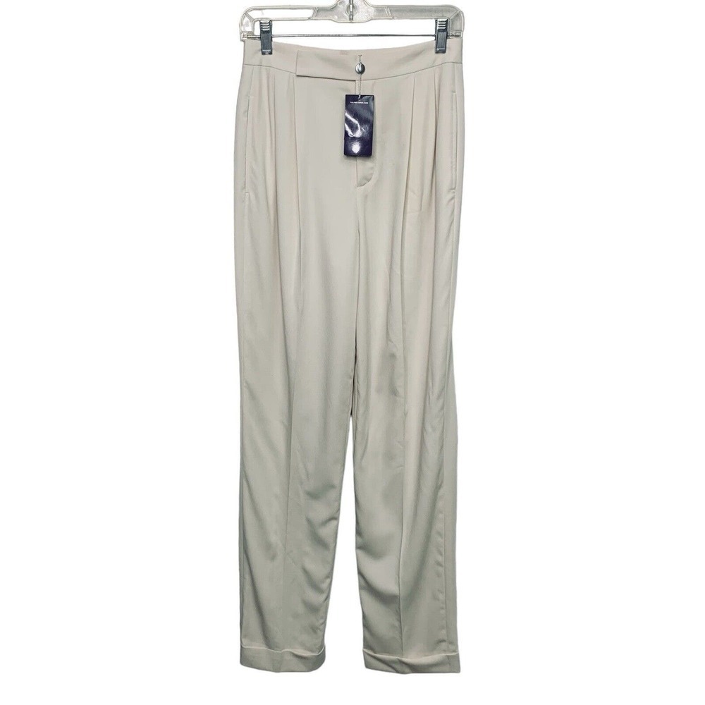Ralph Lauren Purple Label Pleated Wool Pants Womens Size 0 NWT Defects $1390